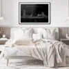 Milwaukee Skyline Art Print for Bedroom - Dark