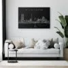 Milwaukee Skyline Canvas Art Print Lifestyle
