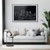 Minneapolis Skyline Art Print for Living Room - Dark