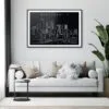 Minneapolis Skyline Art Print for Living Room - Dark