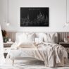 Moscow Russia Canvas Art Print - Bed Room - Dark