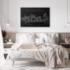 Pittsburgh Skyline Canvas Art Print - Bed Room - Dark