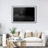 Portland Maine Art Print for Living Room - Dark