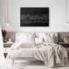 Prague Skyline Canvas Art Print - Bed Room - Dark