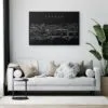 Prague Skyline Canvas Art Print Lifestyle