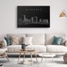 Richmond Skyline Canvas Art Print - Living Room - Dark
