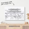 Seoul gate One Line Drawing
