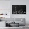 Shanghai Skyline Canvas Art Print - Living Room - Dark