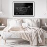 Spokane WA Skyline Art Print for Bedroom - Dark