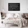 Tokyo Japan Canvas Art Print - Bed Room - Dark