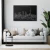 Toronto Harbor Skyline Canvas Art Print Lifestyle