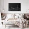 Vienna Skyline Canvas Art Print - Bed Room - Dark