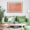 Barcelona Park Güell Art Print for Living Room - Dark