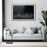 Dubai Skyline Art Print for Living Room - Dark
