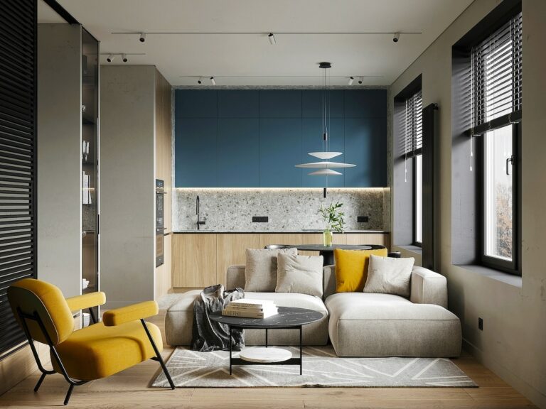Living Room Trends Bold Colors and Contrasts