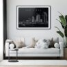 San Diego Skyline Art Print for Living Room - Dark