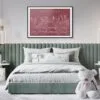 Sao Paulo Brazil Skyline Art Print for Bedroom - Dark