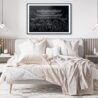 Seoul Korea Gwanghwamun Gate Art Print for Bedroom - Dark