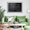 Tokyo Japan Art Print for Living Room - Dark