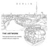 Berlin Vector Art - Single Line Art Detail