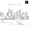 Boston Harbor Skyline SVG - Download
