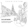 Charleston SC Vector Art - Single Line Art Detail