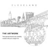 Cleveland Ohio Vector Art - Single Line Art Detail
