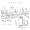 Houston Vector Art - Single Line Art Detail