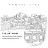 Kansas City Vector Art - Single Line Art Detail