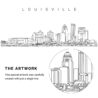 Louisville Skyline Vector Art - Single Line Art Detail