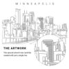 Minneapolis Vector Art - Single Line Art Detail
