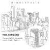 Minneapolis Vector Art - Single Line Art Detail