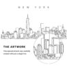 New York City Vector Art - Single Line Art Detail