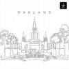 Oakland California Temple SVG - Download