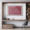 Osaka Japan Art Print for Home Office - Dark