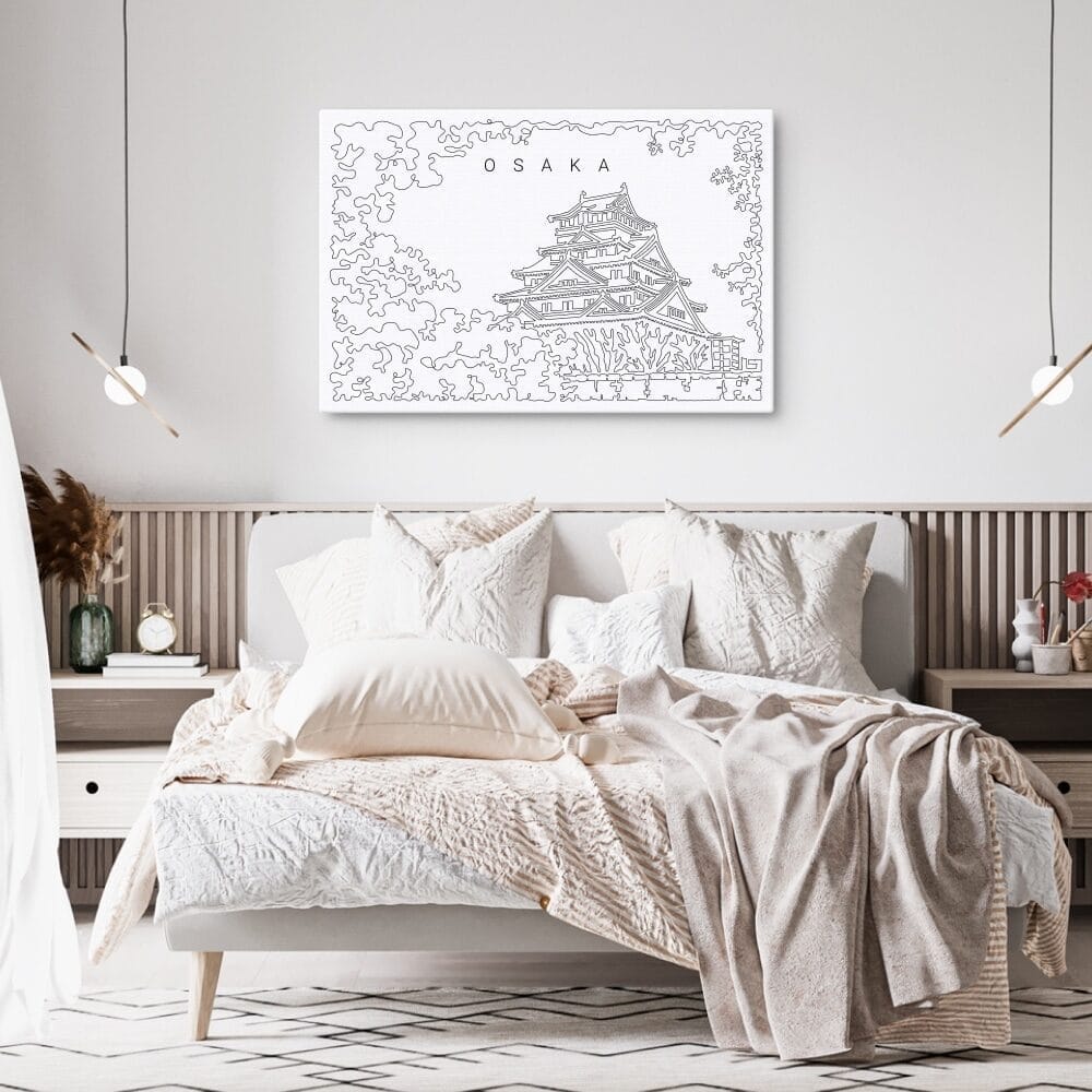 Osaka Japan Canvas Art Print - Bed Room Osaka Japan Canvas Art Print - Bed Room