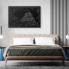 Osaka Japan Canvas Art Print - Bed Room - Dark