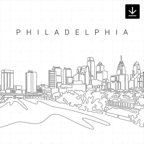 Philadelphia Skyline SVG - Download