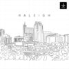 Raleigh NC Skyline SVG - Download