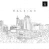 Raleigh NC Skyline SVG - Download