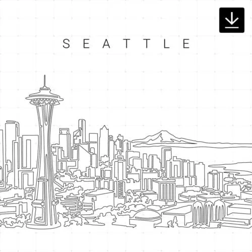 Seattle Skyline SVG - Download