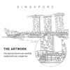 Singapore Vector Art - Single Line Art Detail