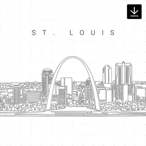 St Louis Skyline SVG - Download