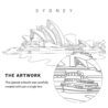 Sydney Opera House Vector Art - Single Line Art Detail