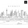 Sydney Skyline SVG - Download