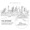 Sydney Vector Art - Single Line Art Detail