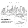 Sydney Vector Art - Single Line Art Detail