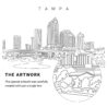 Tampa Florida Vector Art - Single Line Art Detail