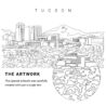 Tucson AZ Vector Art - Single Line Art Detail