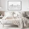 Albuquerque Skyline Art Print for Bedroom